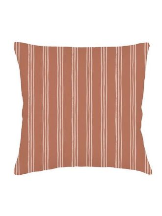 Anaya with Love Ocean Drift Brown Stripe Linen Euro Pillow 26x26 with Down Insert at Nordstrom