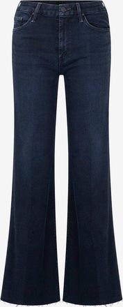 Mother Jeans mit ausgestelltem Bein aus Baumwolle The Roller Fray