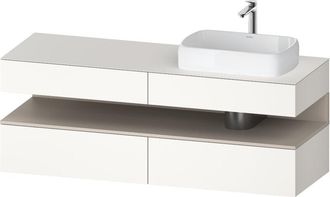 Duravit Qatego Consola Mueble Bajo Lavabo, 2 Extensiones, 2 - Duravit