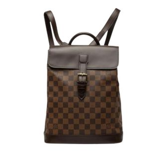Louis Vuitton Pre-owned Soho Rugzak - Dames - Vintage Rugzakken - Bruin - ONE Size - Leer - Vintage