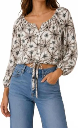 Skemo Spring Tie Top In Black