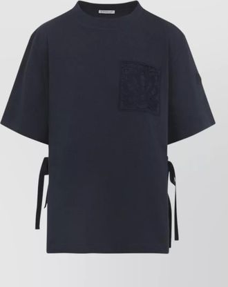 Moncler short sleeve jersey t shirt dropped shoulders