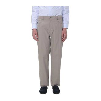 Emporio Armani Heren, Broeken, Beige, Maat: W34 Katoen