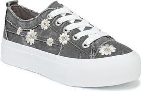 Blowfish Sadie Sun Platform Sneaker in Charcoal Embroidered Fabric at Nordstrom Rack, Size 7.5
