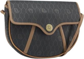 Dior Pre-owned Cross Body Bags, female, Black, Size: ONE SIZE Pre-owned Vintage PVC Shoulder Bag