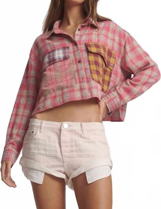 One Teaspoon Bandits Low Waist Denim Shorts In Young Love Pink