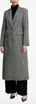 Guess Co Cappotto con motivo a spina di pesce - Grigio