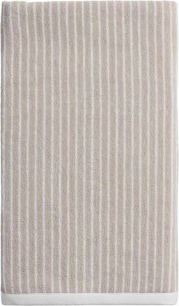 Parachute Pinstripe Organic Cotton Bath Towel in Bone And White at Nordstrom, Size Hand Towel