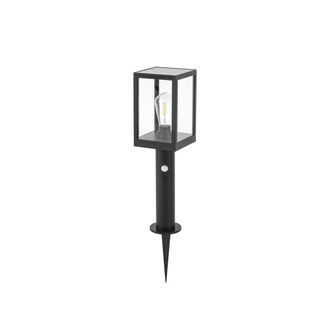 Lindby L&aacute;mparas solares de acero negro