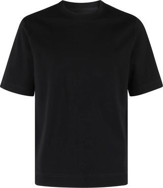 Circolo 1901 Zwart Katoen Piqu&eacute; T-shirt - Heren - T-shirts - Zwart - M - Katoen - Tops