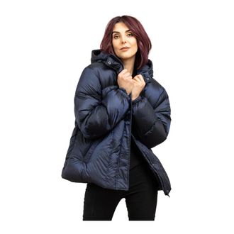 Tommy Hilfiger Dames, Jassen, Blauw, Maat: XL Nylon