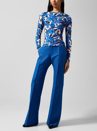 Smythe Womens Wide-leg linen pant