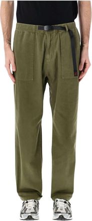 Gramicci Loose Tapered Ridge Pant - Heren - Straight fit broeken - Groen - L - Katoen - Broeken