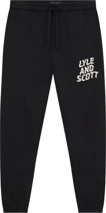 Lyle & Scott Heren Ripple Logo Joggingbroek (Zwart)