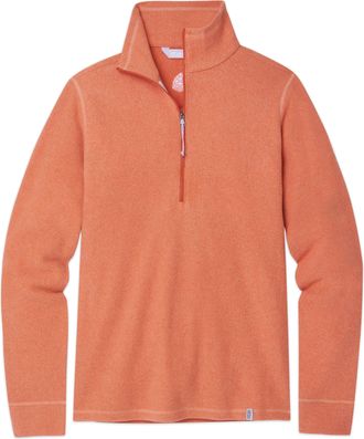 Stio | Womens Turpin Fleece Half Zip Top, Size Extra Small in Cedar Blush Heather