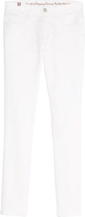 Ines De La Fressange Bamboo Slim Fit Jeans - Dames - Cropped Jeans - Wit - W28 - Katoen - Jeans
