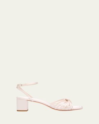 Loeffler Randall 50mm Knotted Strappy Satin Sandals