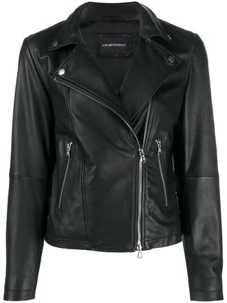 Emporio Armani Womens Leather Jacket