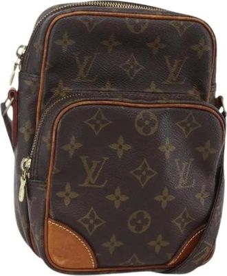 Louis Vuitton Pre-owned Cross Body Bags, female, Brown, Size: ONE SIZE Pre-owned Canvas Cross Body Bag