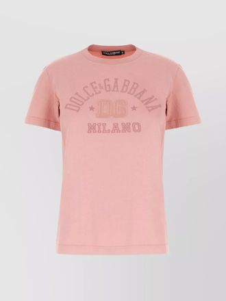 Dolce & Gabbana cotton crew neck t-shirt with graphic print