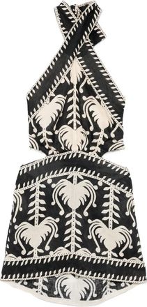 Johanna Ortiz Abito corto Tide con dettaglio cut-out - Nero