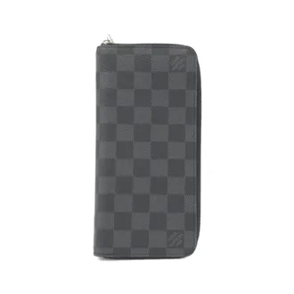 Louis Vuitton Dark Gray Graphite Coated Canvas Long Wallet (Bi-Fold) (Pre-Owned)