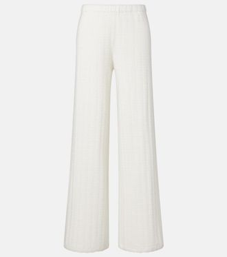Lisa Yang Shannen cotton and cashmere wide-leg pants