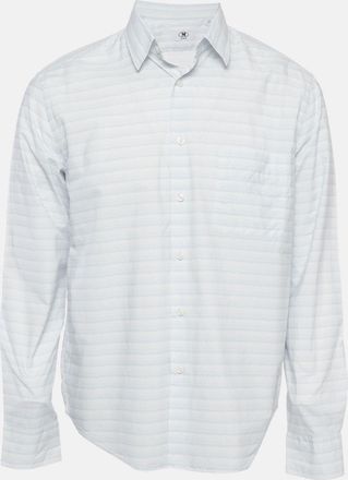 M Missoni Blue Zig Zag Print Long Sleeve Shirt