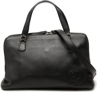 Gucci Pre-owned Gucci Pebbled Calfskin Soho Working Satchel Ladies 7APFGT7IYIU9TPQ8