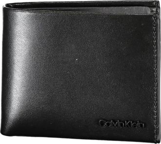 Calvin Klein RFID-blokkerende leren portemonnee - Heren - Portefeuilles - Zwart - ONE Size - Accessoires