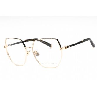 Philipp Plein Ladies Rose Gold Tone Cat Eye Eyeglass Frames VPP054S