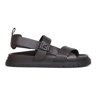 Fendi Flat Sandals, male, Brown, Size: 10 US Chunky Sandals