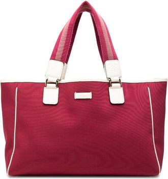 Gucci Pre-owned Gucci Canvas Web Tote Ladies 3D9E1EGLJ7MUK90O