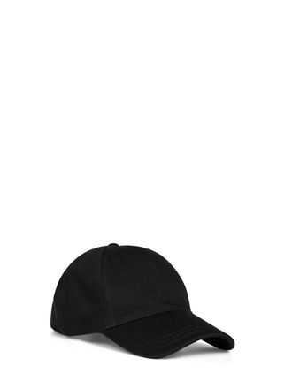 Saint Laurent Mens Baseball Cap Cassandre Black Cotton Hat