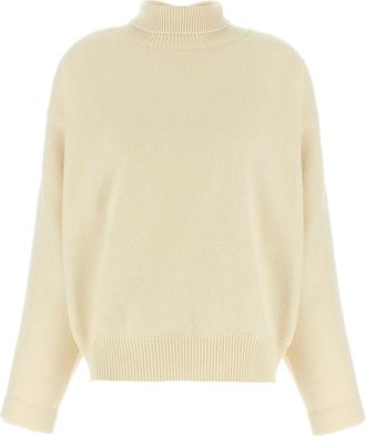 Jil Sander Dames, Truien, Wit, Maat: M Wol