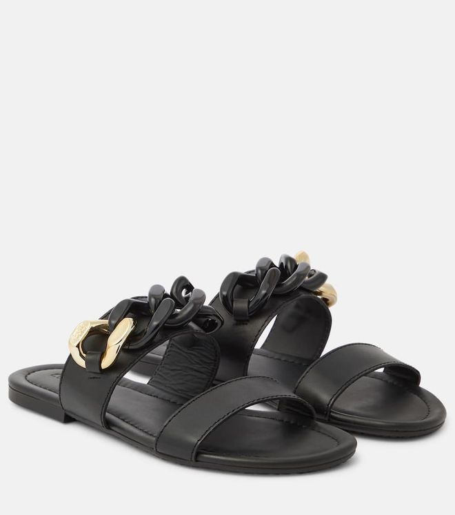 See By Chlo&eacute; Lynette leather sandals
