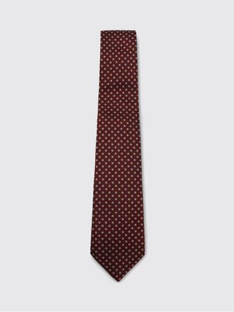 Canali Floral Print Pure Silk Tie