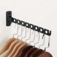 OEM Perchero De Pared Plegable Con 8 Agujeros Y 8 Ranuras Para Tarjetas, Fabricado En Acero Inoxidable, 31 Cm De Largo, Robusto Y Duradero. - Crezuo