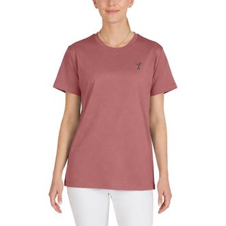 Dalix Womens Coffee Martini Jersey Relaxed Tee in Mauve at Nordstrom, Size Xx-Large