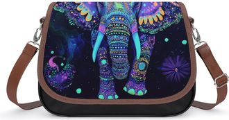 Generic Elephant Glowing Small Womens Crossbody Bags Shoulder Handbag with Adjustable Strap for Travel