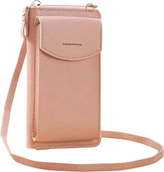 Generic The Original Clutch Wallet Trendy Mobile Phone Bag Korean Fashion Large Capacity Double Layer Wallet Multi Functional Womens Crossbody Bag Retro Mens 