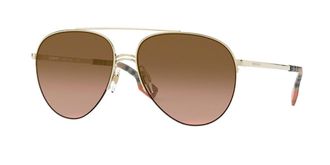 Burberry BE3113 FERRY 110913 Womens Sunglasses Gold Size 59