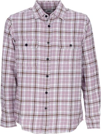 Obey Geruite Flanellen Overhemd met Lange Mouwen - Heren - Casual Overhemden - Veelkleurig - M - Katoen - Overhemden