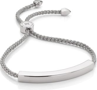 Monica Vinader Sterling Silver Linear Large Friendship Bracelet