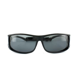 Polaroid suncovers wikkelen unisex zwart grijze gepolariseerde zonnebril