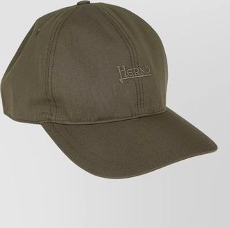 Herno hat curved brim eyelet vents design