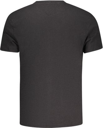 Tommy Hilfiger Logo-Embroidered Cotton T-Shirt - Black