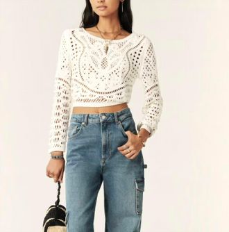 BA&SH Marc Cardigan In White