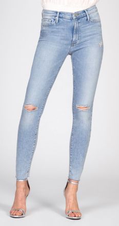 Black Orchid Carman High Rise Fray Denim In Flying High
