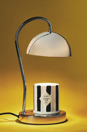 Anthropologie Chrome Candle Warmer Lamp